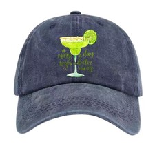 A Marg A Day Keeps The Doctor Away Funny Margarita Washed Cotton Baseball DadHat