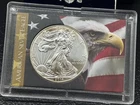 2014 Silver 1 Ounce 999  American Eagle In Patriotic Holder Gem