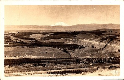 Yakima Washington View Mt. Adams Yakima Valley Lookout Point RPPC Postcard 32587