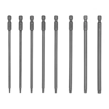 8 PCS 6 Inch Long Torx Security Screwdriver Bit Set T8-T40 S2 Steel Drill