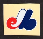 VINTAGE MONTREAL EXPOS LOGO Vinyl Sticker stuck on permanent paper backing  2x3