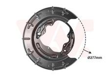 Spritzblech Bremsscheibe VAN WEZEL 8207374 für HYUNDAI PRO FD KIA CEE SW i30 LPG