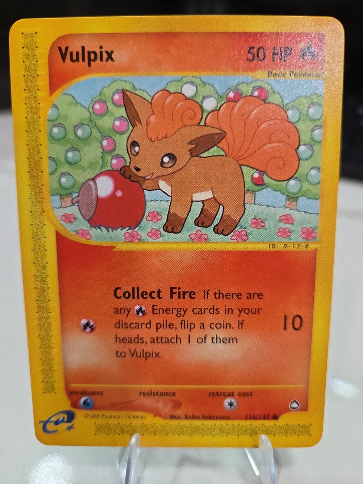 VULPIX 116/147 COMMON AQUAPOLIS 2003 POKEMON COMMON KEIKO FUKUYAMA NM