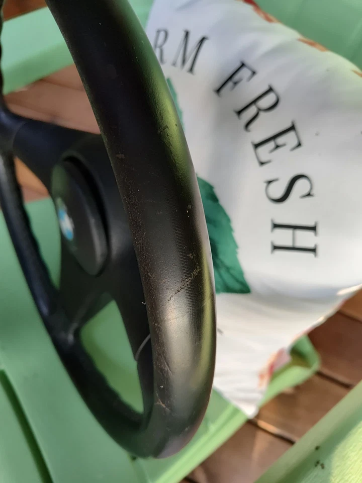 Volante BMW E28 83-88 E30 84-87 3 radios OEM 528 318 325I E Foto 4 de 4