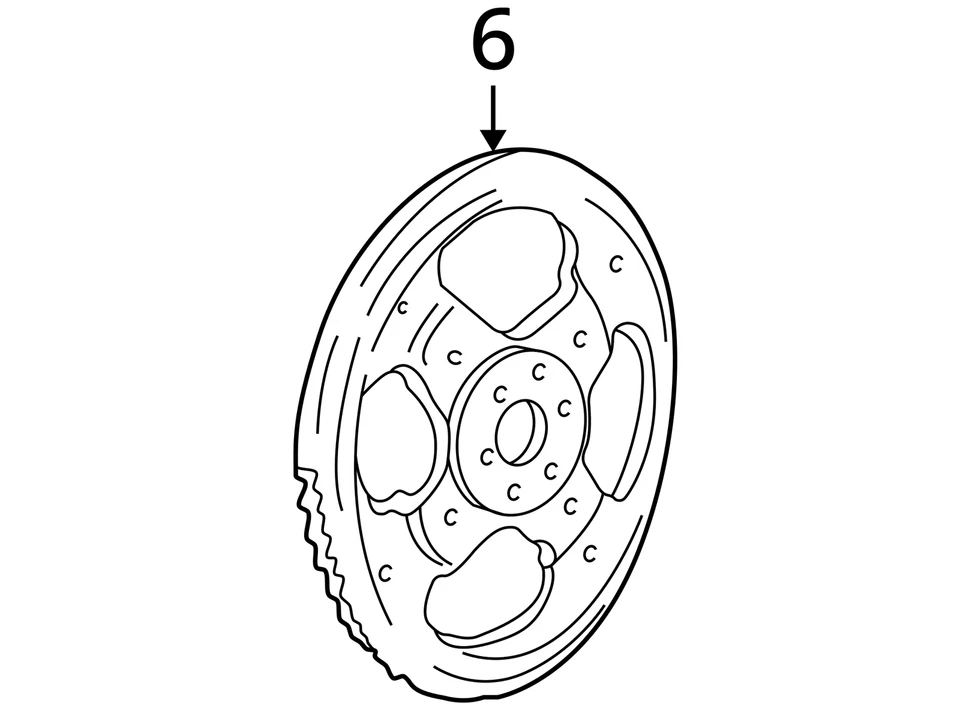 1995-2007 Ford Taurus Transmission Flywheel Flexplate R61MO - Image 4 of 4