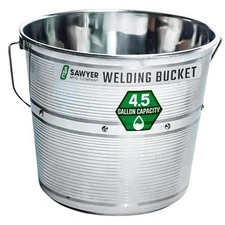 Stainless Steel Welding Rod Bucket, Heavy Duty Metal Pail, Large Drum, Durable 