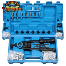 Professional 300Pc Rivet Nut Kit Riveter Gun Riveting Rivets Nutsert Tool Rivnut
