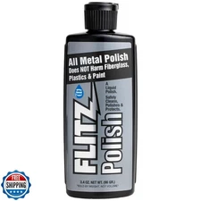 Flitz Multi Purpose Metal Polish Liquid - 3.4oz Bottle of USA-Made Tarnish Re