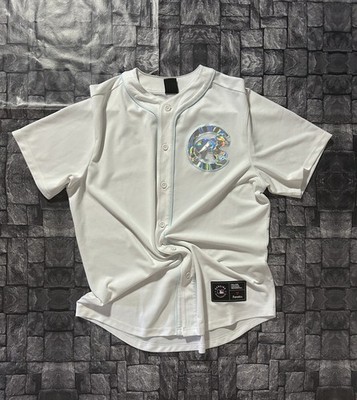 Offizielles Baseball-Trikot MLB Chicago Cubs reflektierendes Logo weiß