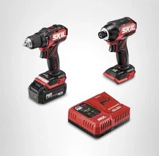 Skil CB8437B-10 PWRCORE 20 20V Drill Driver & Impact Driver Combo New Open Box