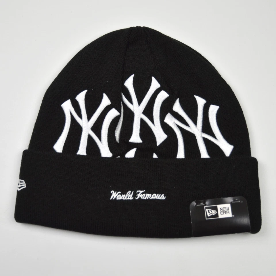 Supreme New York Yankees New Era Box Logo Beanie Black (FW21) Brand New - Image 3 of 4