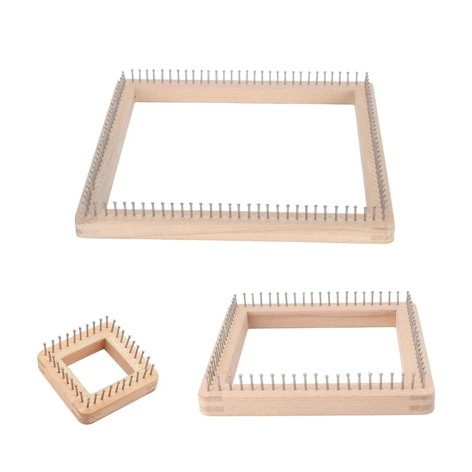 Wooden Knitting Board Multifunctional Weaving Loom for Shawls Blankets Mats