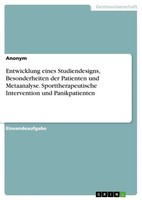 Anonymous | Entwicklung Eines Studiendesigns, Besonderheiten Der Patienten...