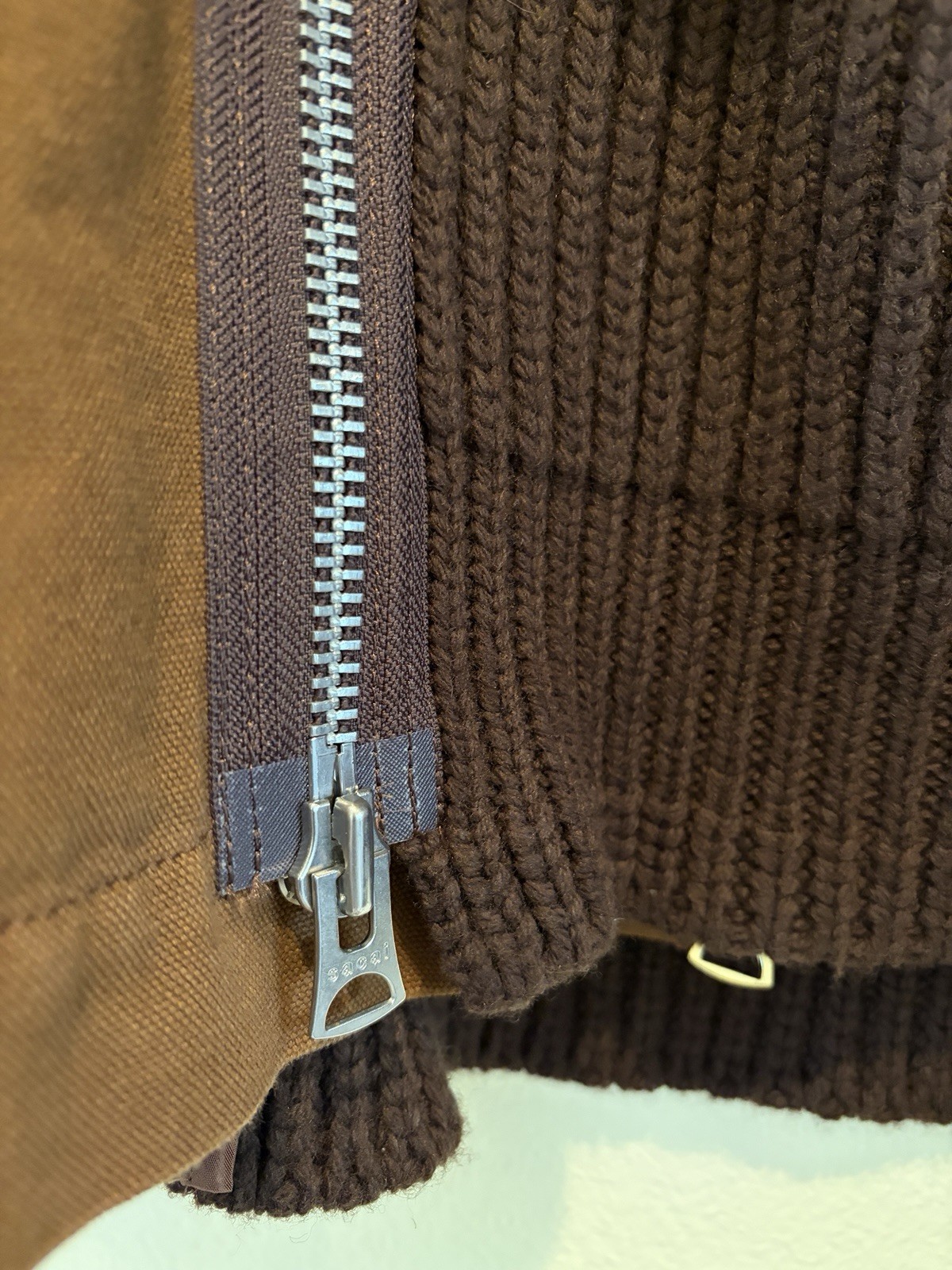 Sacai x Carhartt WIP Washed Duck Wool Knit Blouson Jacket Size 2 Japan image 5