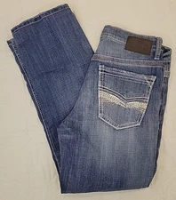 BKE Distressed Jake Bootleg Blue Jeans Mens 34R
