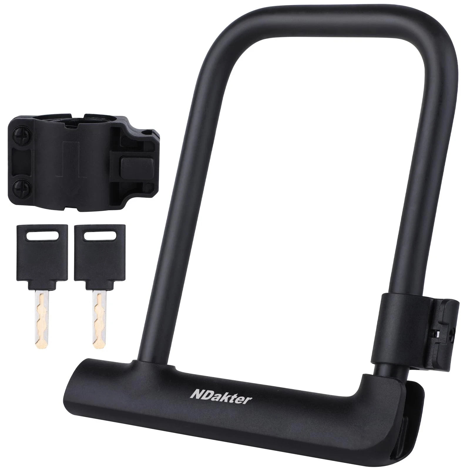 Bike U-Lock14mm Mini Lightweight Bicycle U-Shaped Lock with 2 Keys Portable