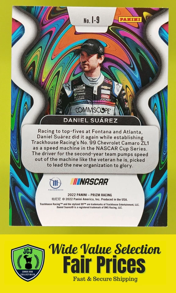 2022 Panini Prizm Illumination Daniel Suarez #I-9 Trackhouse Racing - Image 2 of 2
