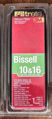 FILTRETE 1pk 3M VACUUM CLEANER FILTER BISSELL 10 & 16 UPRIGHTS 66810A UP42