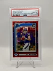 2024 Donruss - Rated Rookie J.J. McCarthy #303 Optic Preview Red Pandora PSA 10