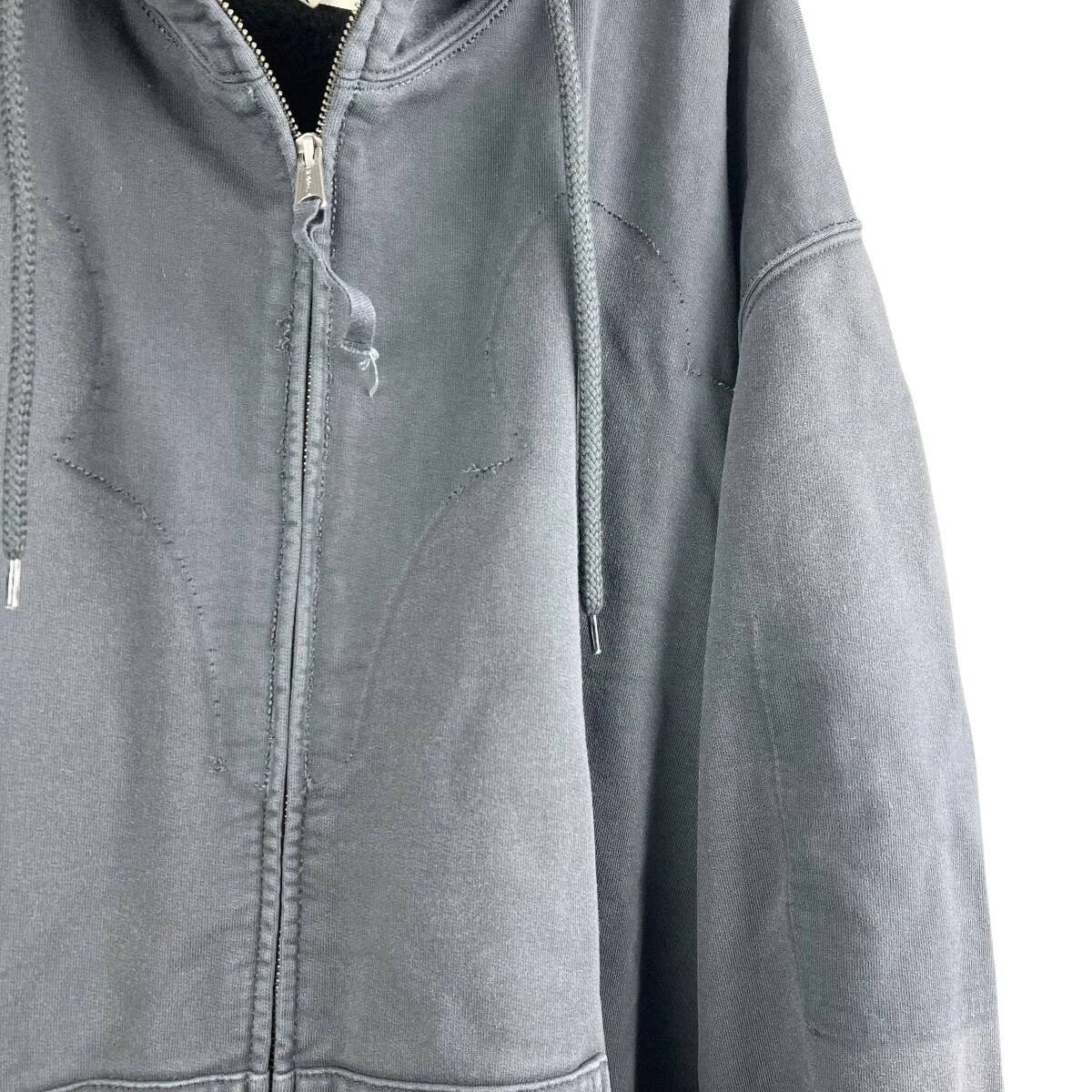 20 OFF Maison Margiela Felpa con cappuccio e zip tascabile 24AW (Navy)