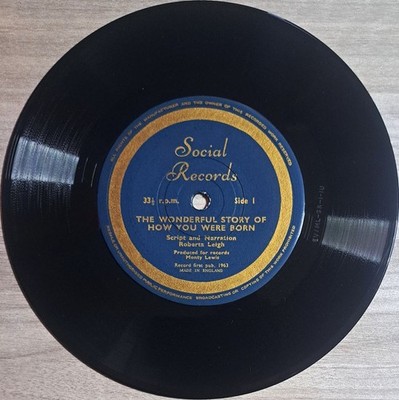 Roberta Leigh - The Wonderful Story Of How You Were Born - 7'' Vinyl Record - VG+