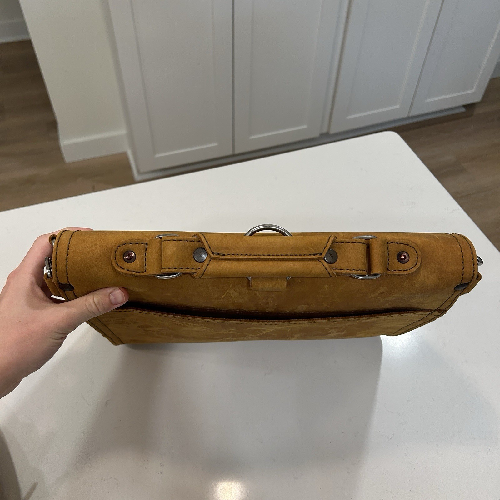 Saddleback Leather Thin Front Pocket Leather Brie… - image 16