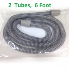 Universal CPAP Hose 6 Foot Tubing 22mm Cuff Connector Flexible CPAP, BiPAP, 2 Pk