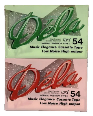 TDK Dela 54 Set Rare Vintage Tape Cassette Japan Retro Collectible