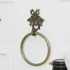 Brass Bumblebee Towel Ring rack rail bathroom home decor storage metallic glam