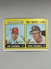 Jim Cosman Dick Hughes 1967 Topps Rookie Stars Cardinals #384  O547