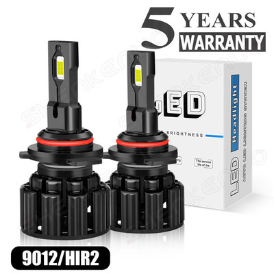For Ford Edge 2011-2014 White 2pc 9012 LED Headlight High/Low Beam Bulbs Kit