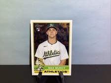 2025 Topps Heritage High Number #525 Max Muncy Athletics Chrome Rookie