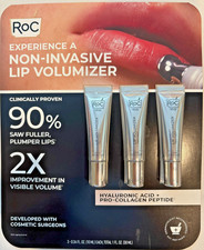 Roc Non-Invasive Lip Volumizer 0.34 Fl Oz 3-Pk Collagen Peptides Hyaluronic Acid