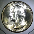 New Listing1950 S ** Washington Quarter ** Beautiful Color ** Superb Gem BU ** Album Toned