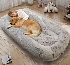 Human Dog Bed for Adults Orthopedic Giant Pet Bed Removable Cover