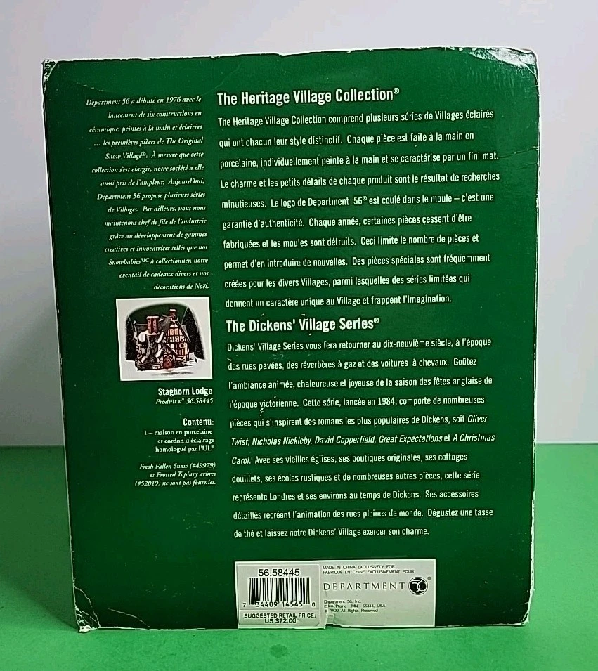 Lodge e acessórios Department 56 Dickens Village Staghorn.  - Imagem 4 de 4