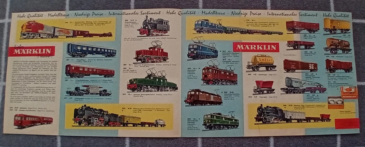 Märklin H0 Werbe-Flyer / Prospekt von 1961/62 / OTNN 07 61  th  / TOP / Original