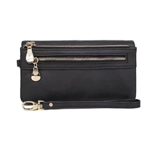 Women'S  Envelop Long Wallet Section Clutch Wallet Soft PU Leather Money Bag