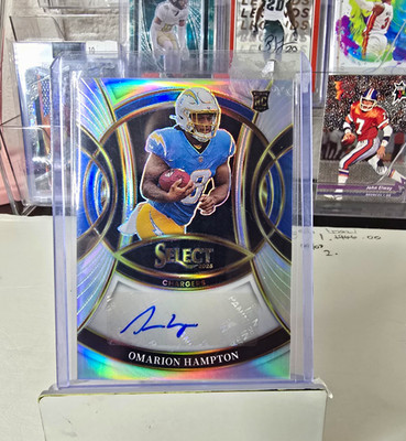 Panini Select 2025 Omarion Hampton Rookie Signatures #RSI-OHN Chargers Rookie