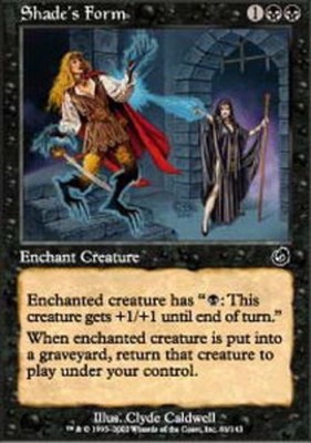 Torment Shade's Form - Foil x1 Moderate Play, English Magic Mtg M:tG