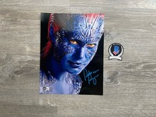 Rebecca Romijn Signed Mystique Metallic 11x14 Photo Beckett COA X-Men Marvel