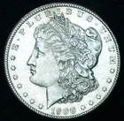 1900 S $1 Morgan Silver Dollar Better Date AU/BU Slider ~ 26112