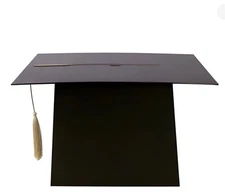 NEW GRADUATION CAP CARD HOLDER BLACK WITH GOLD TASSEL BY SPRITZ