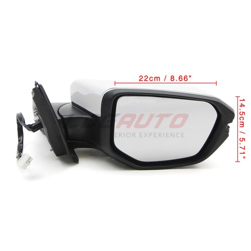 For Honda Civic Sedan Coupe 16-21 Right Side Door Mirror with Turn 5 Pin - Picture 10 of 12