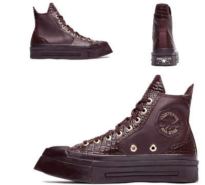 NEW Women's CONVERSE Chuck 70 De Luxe Squared Leather A10039C Boots A10037C