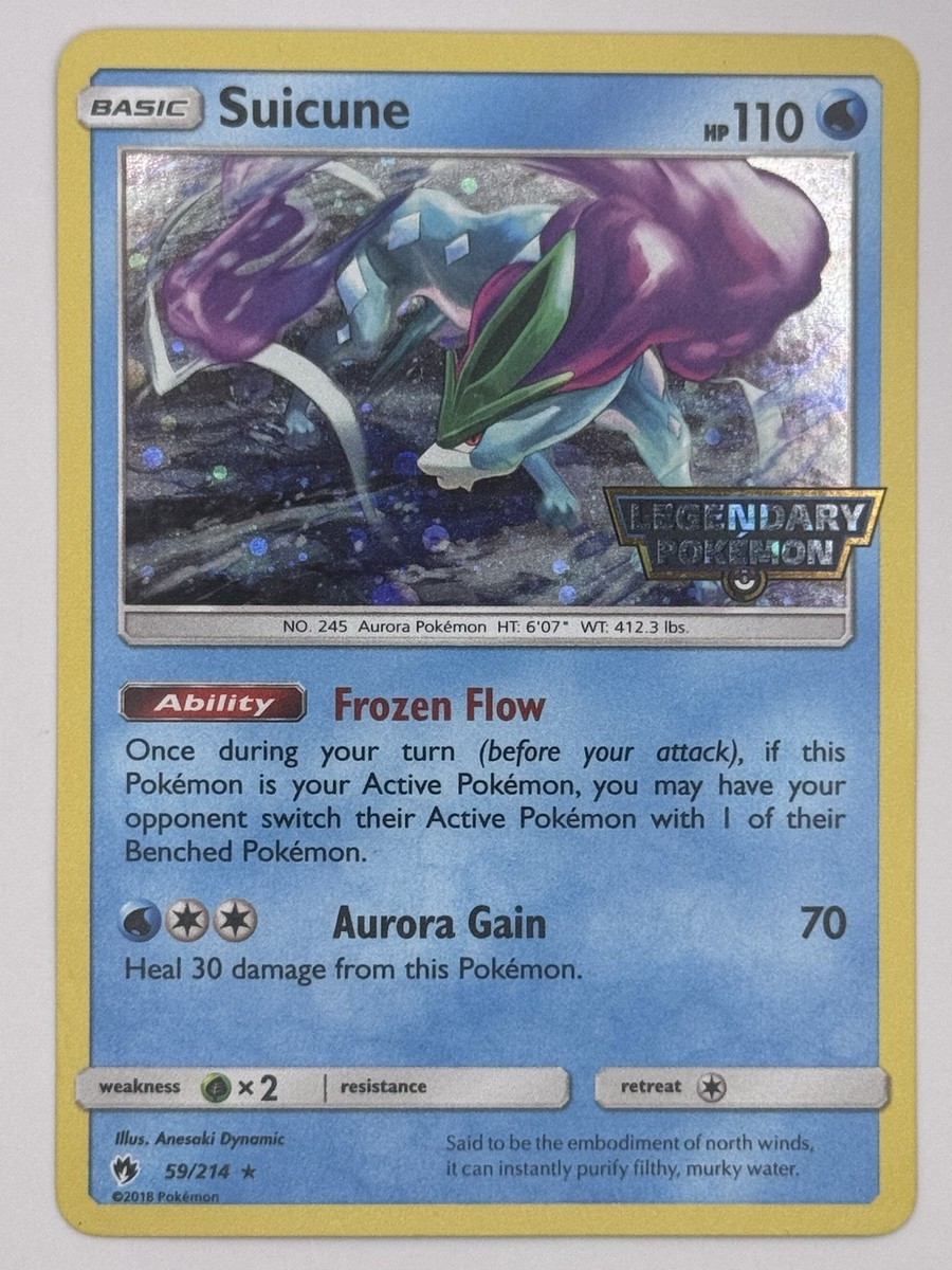 希少❗️AVISO BD3-b Suicune 59/214 Lost Thunder Legendary Collection Stamped
