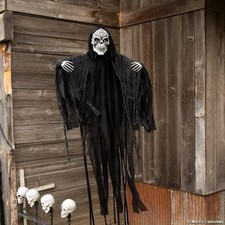 4 FT LIGHT UP SKELETAL REAPER HALLOWEEN PROP HAUNTED HOUSE DECOR ATC00360