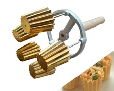 Pie Tee Top Hat Tart Patty Shell Croustade Brass Copper Mold 5 in 1 Free ship