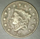 Photo of a 1830-P Large Cent from an eBay listing that sold on Jul 21, 2026