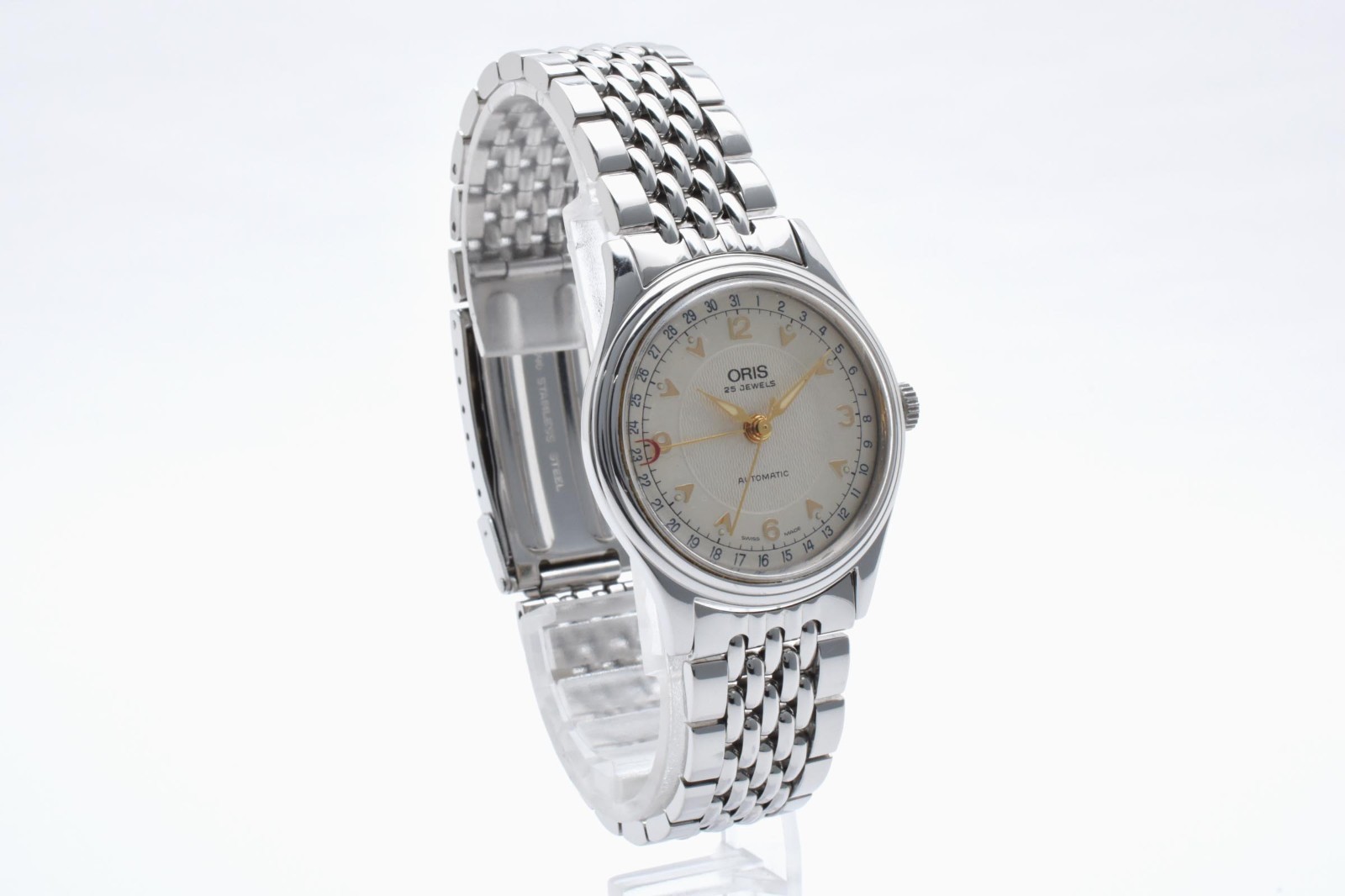 [  w/Case ] ORIS 7470 Pointer Date Silver Automat… - image 7